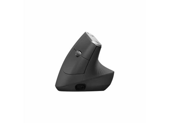 Logitech MX Vertical Wireless Mouse Advanced Ergonomic Design Reduces Muscle Strain Rechargeable, Graphite